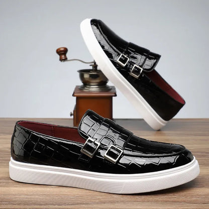 Vellura — Serpent Leather Sneakers