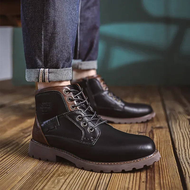 BREXTON — Heritage Leather Boots