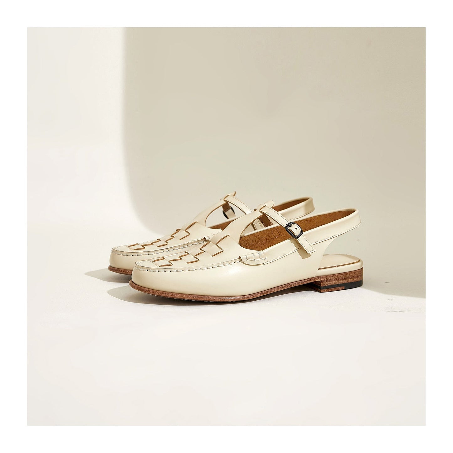 Vellara — Woven Slingback Sandals