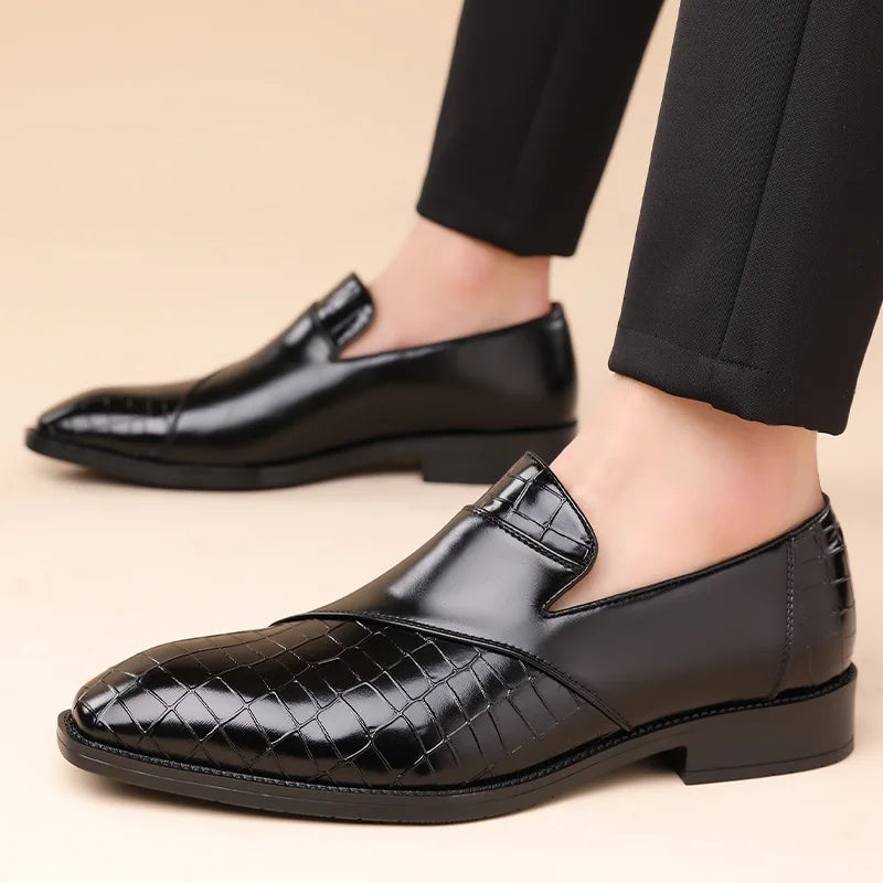 Vellura — Croc Patchwork Loafers
