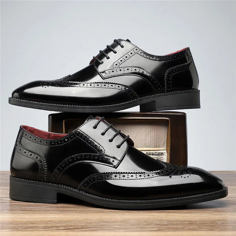 Aurello - Leather Brogue Oxfords