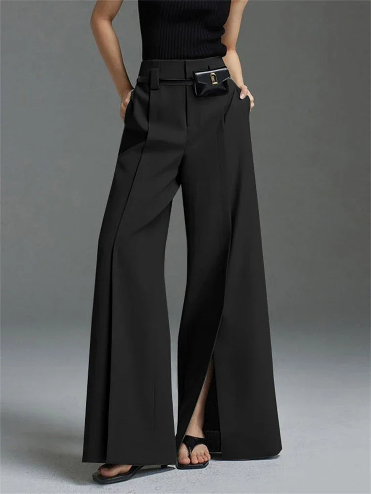 LUMIÈRE — Wide-Leg Trousers