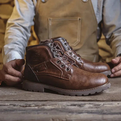 BREXTON — Heritage Leather Boots