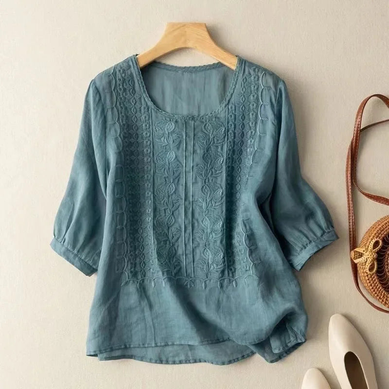 Aveline Whisper Linen Top