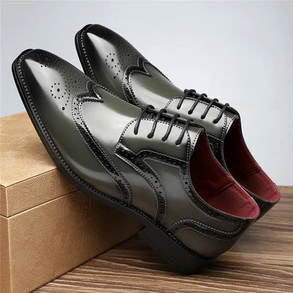 Aurello - Leather Brogue Oxfords