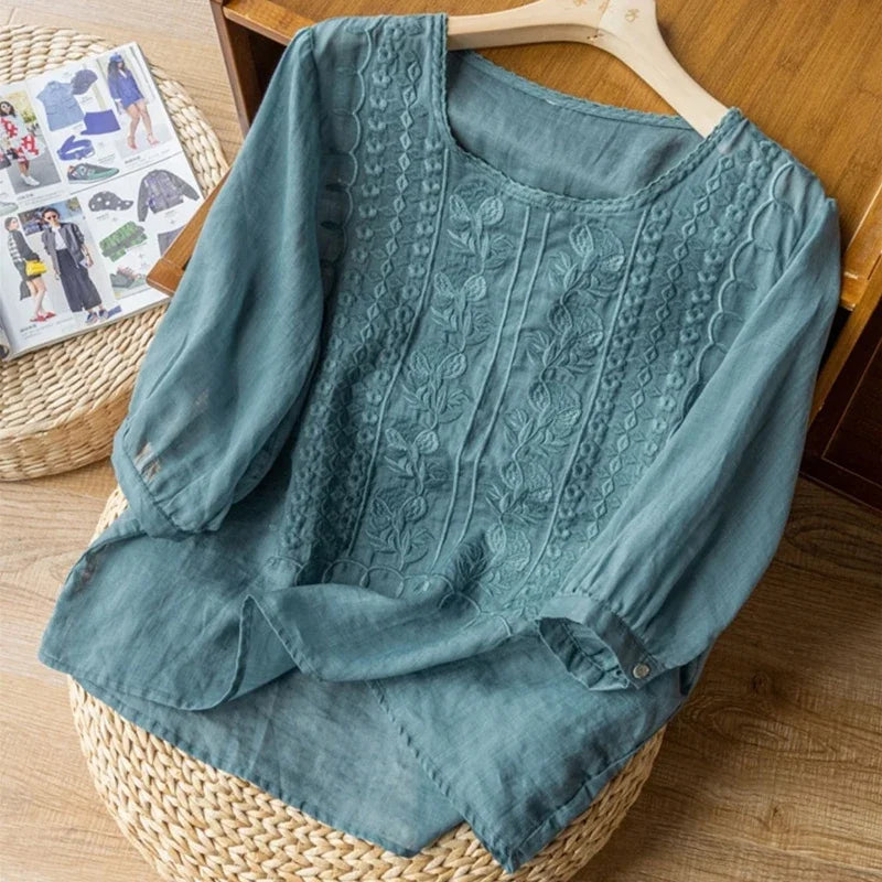 Aveline Whisper Linen Top