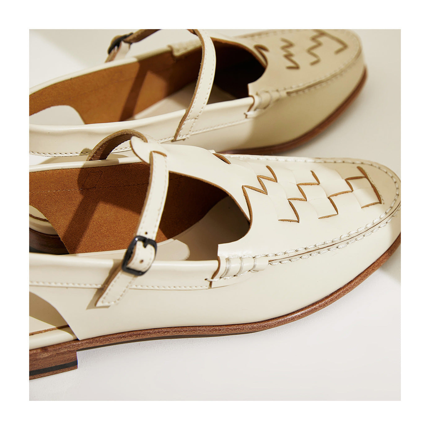 Vellara — Woven Slingback Sandals