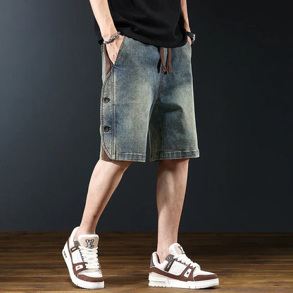 DARLINGTON - Denim Corduroy Shorts