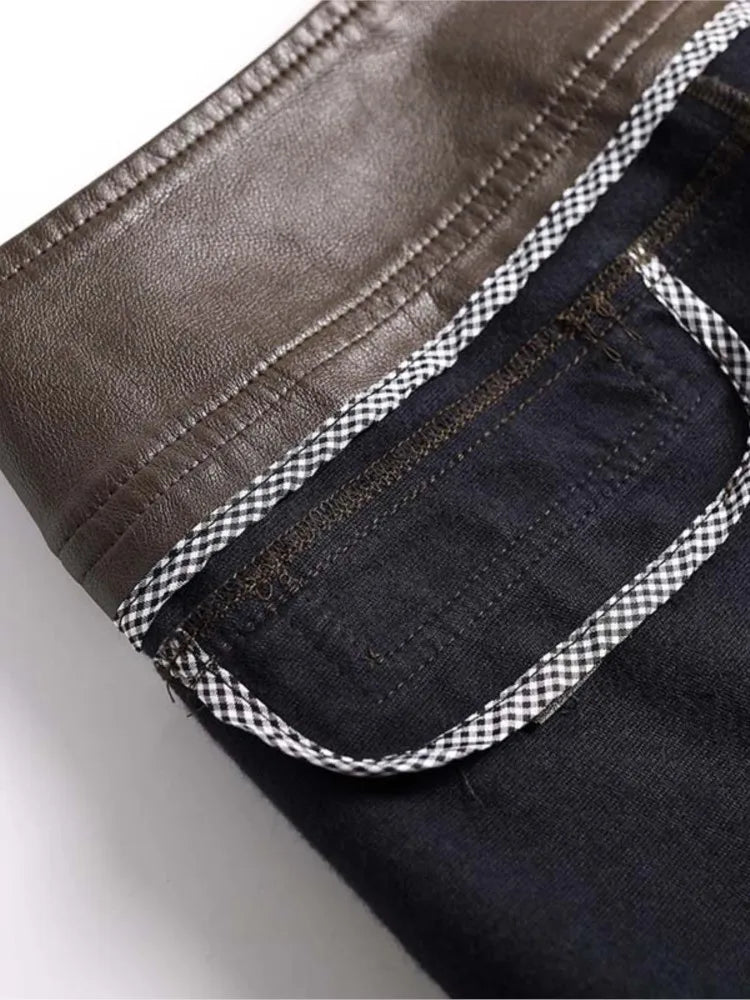 Lunara Leather Elegance Trousers