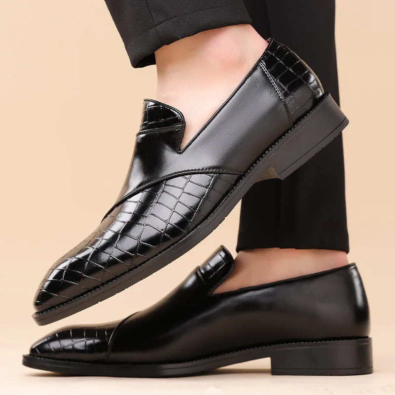 Vellura — Croc Patchwork Loafers