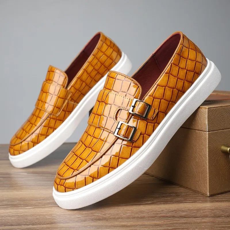 Vellura — Serpent Leather Sneakers