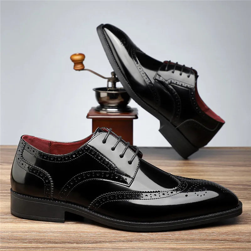 Aurello - Leather Brogue Oxfords