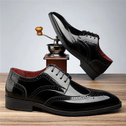 Aurello - Leather Brogue Oxfords