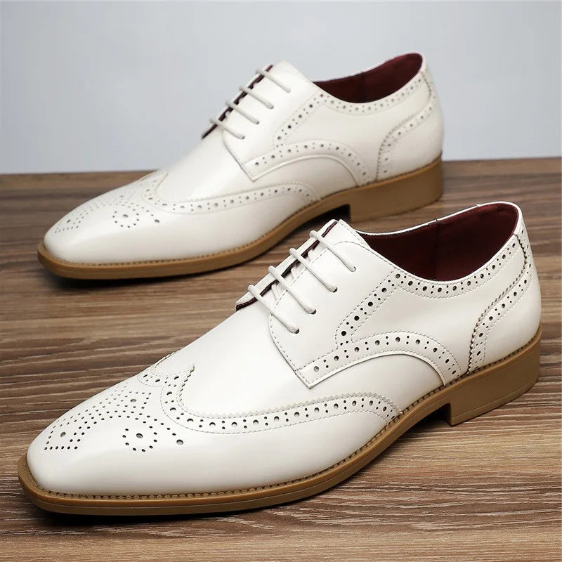 Aurello - Leather Brogue Oxfords