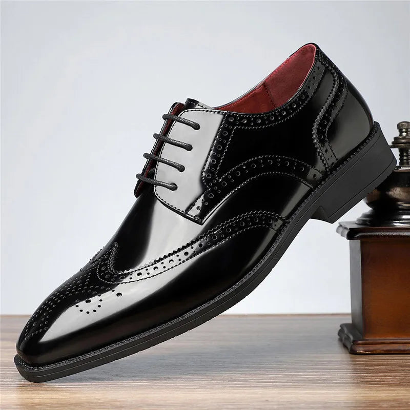Aurello - Leather Brogue Oxfords