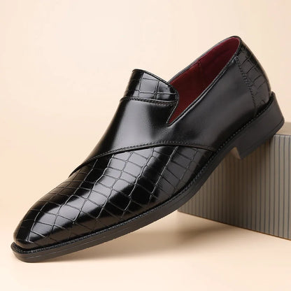 Vellura — Croc Patchwork Loafers