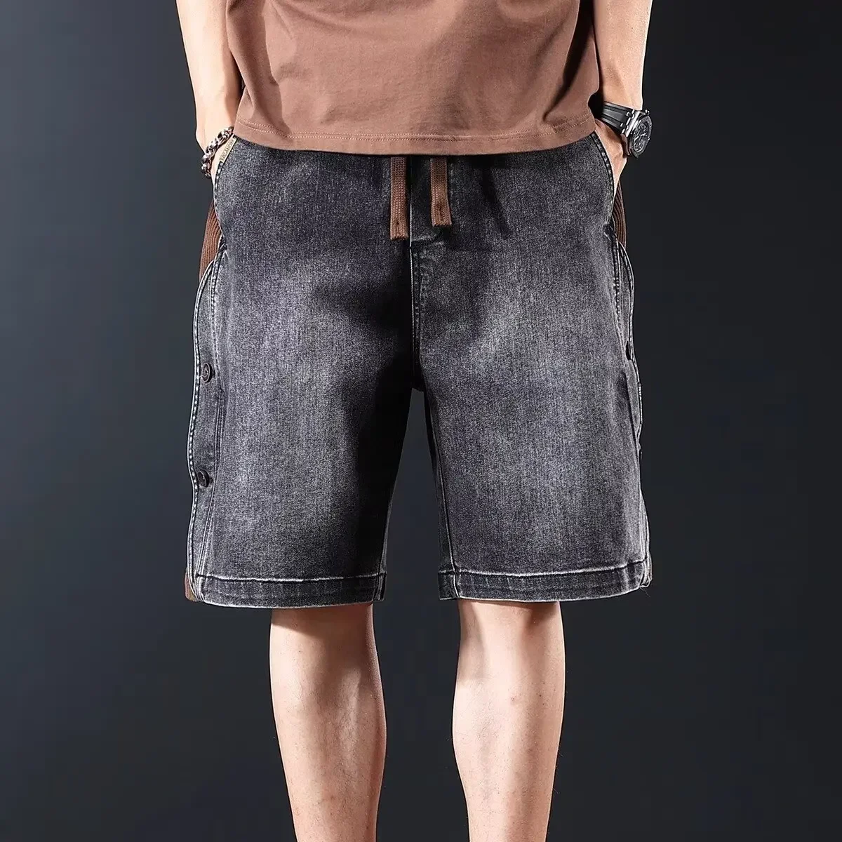 DARLINGTON - Denim Corduroy Shorts