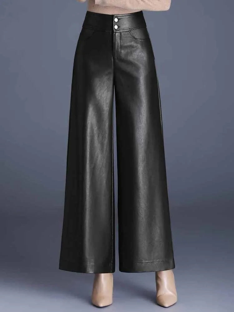 Lunara Leather Elegance Trousers