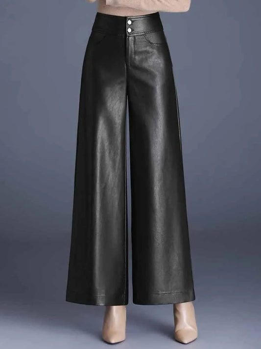Lunara Leather Elegance Trousers
