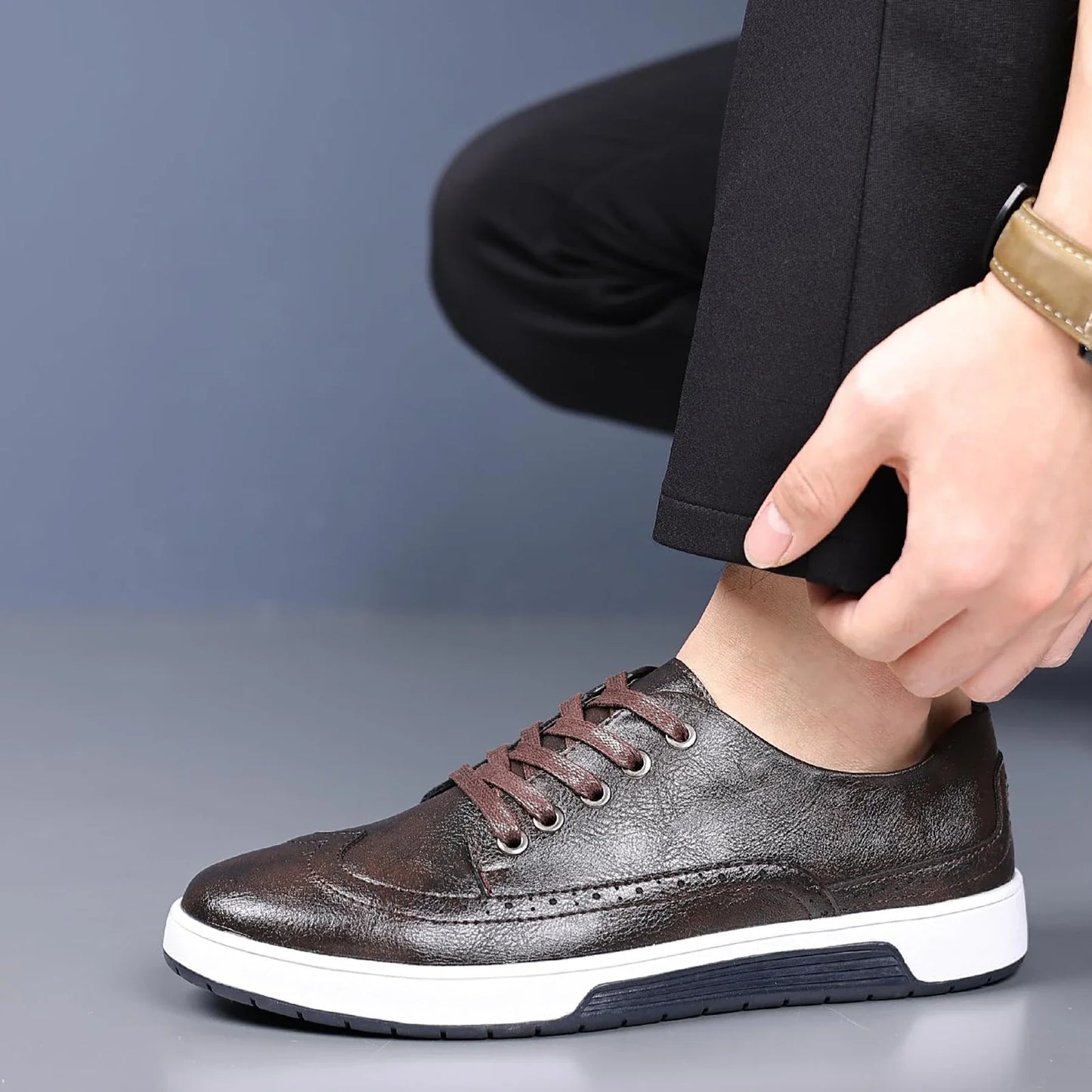 Vivante - Brogue-Inspired Sneakers