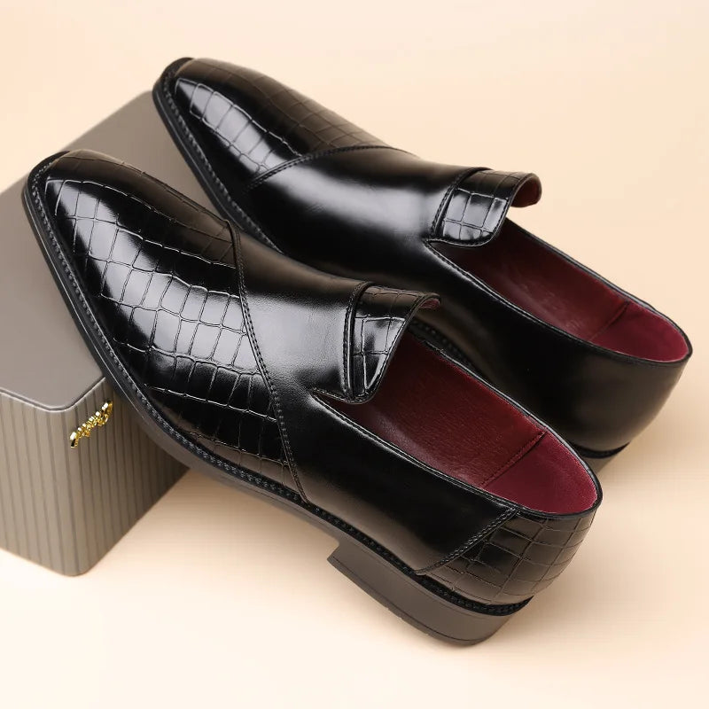 Vellura — Croc Patchwork Loafers