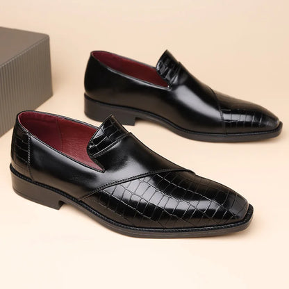 Vellura — Croc Patchwork Loafers