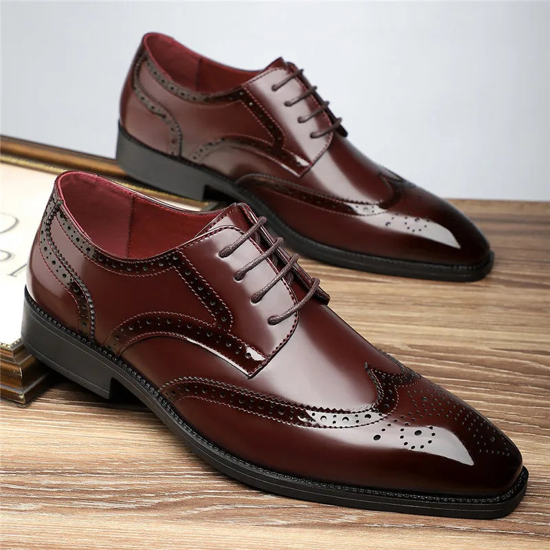 Aurello - Leather Brogue Oxfords