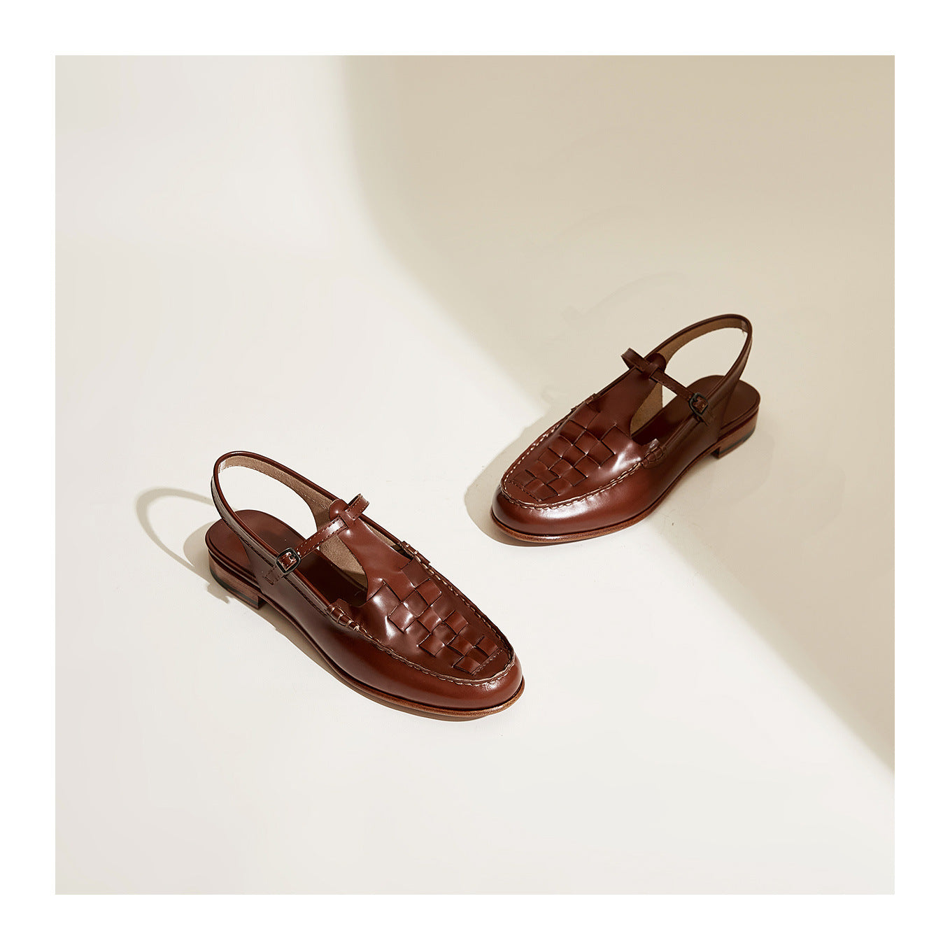 Vellara — Woven Slingback Sandals