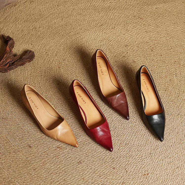 Velurae - Grace Leather Pumps