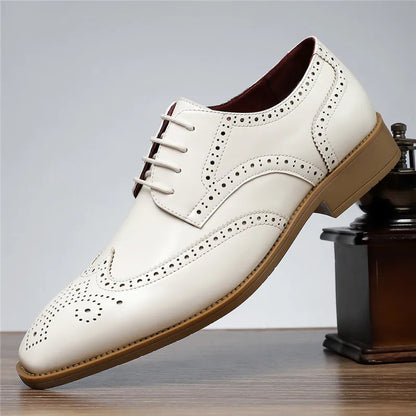 Aurello - Leather Brogue Oxfords