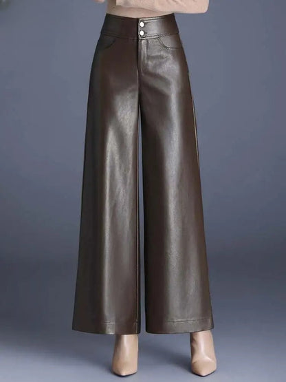 Lunara Leather Elegance Trousers