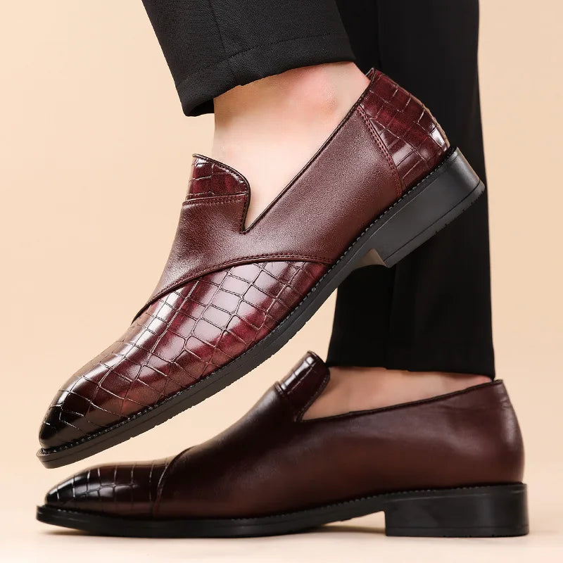 Vellura — Croc Patchwork Loafers