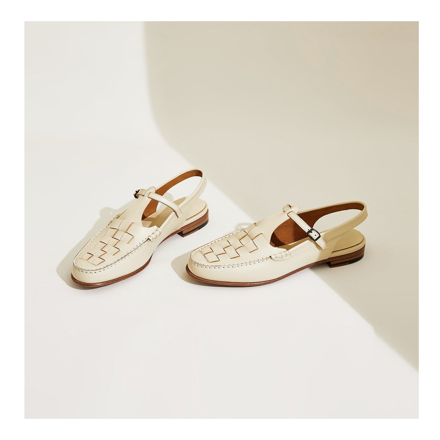 Vellara — Woven Slingback Sandals