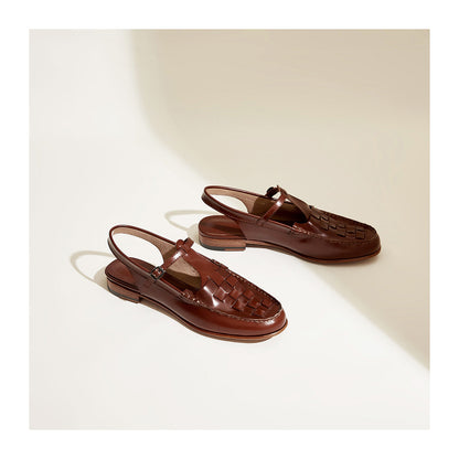 Vellara — Woven Slingback Sandals