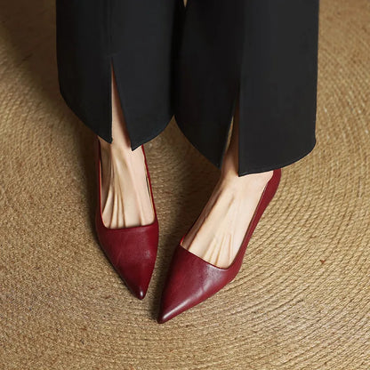 Velurae - Grace Leather Pumps