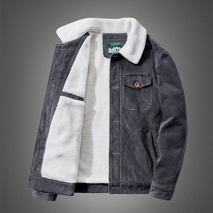 AURORA — Sherpa-Lined Corduroy Jacket