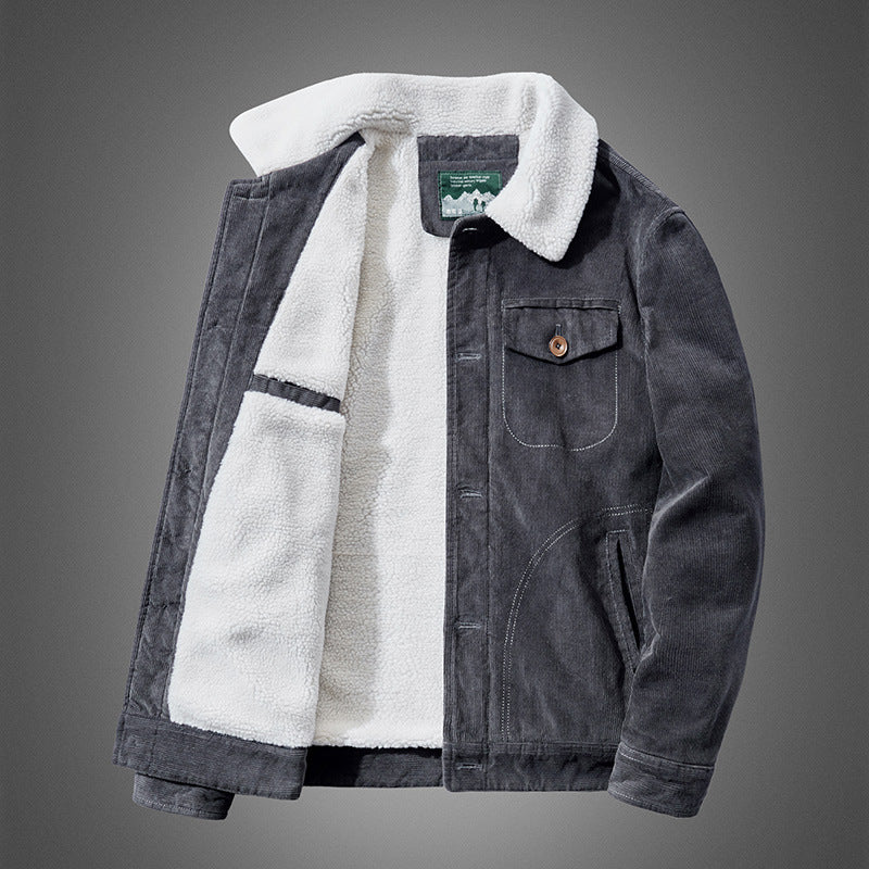AURORA — Sherpa-Lined Corduroy Jacket