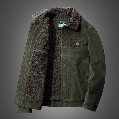 AURORA — Sherpa-Lined Corduroy Jacket