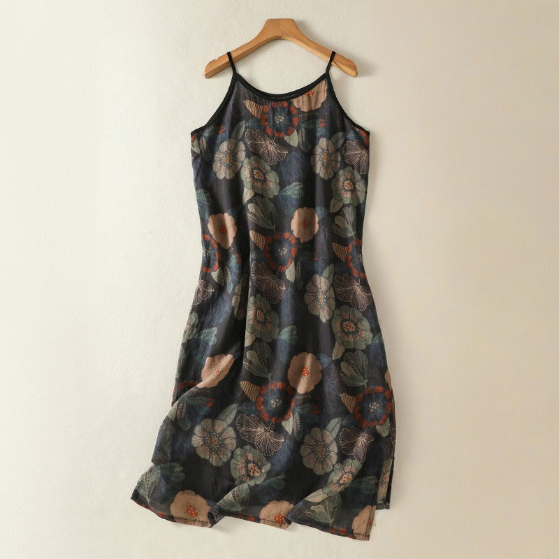 VIVIANA LINEN SLIP DRESS