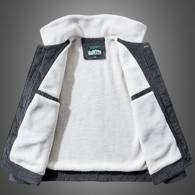 AURORA — Sherpa-Lined Corduroy Jacket