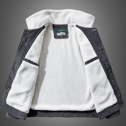 AURORA — Sherpa-Lined Corduroy Jacket