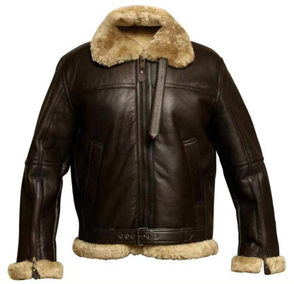 ELVERON — Luxe Shearling Leather Jacket