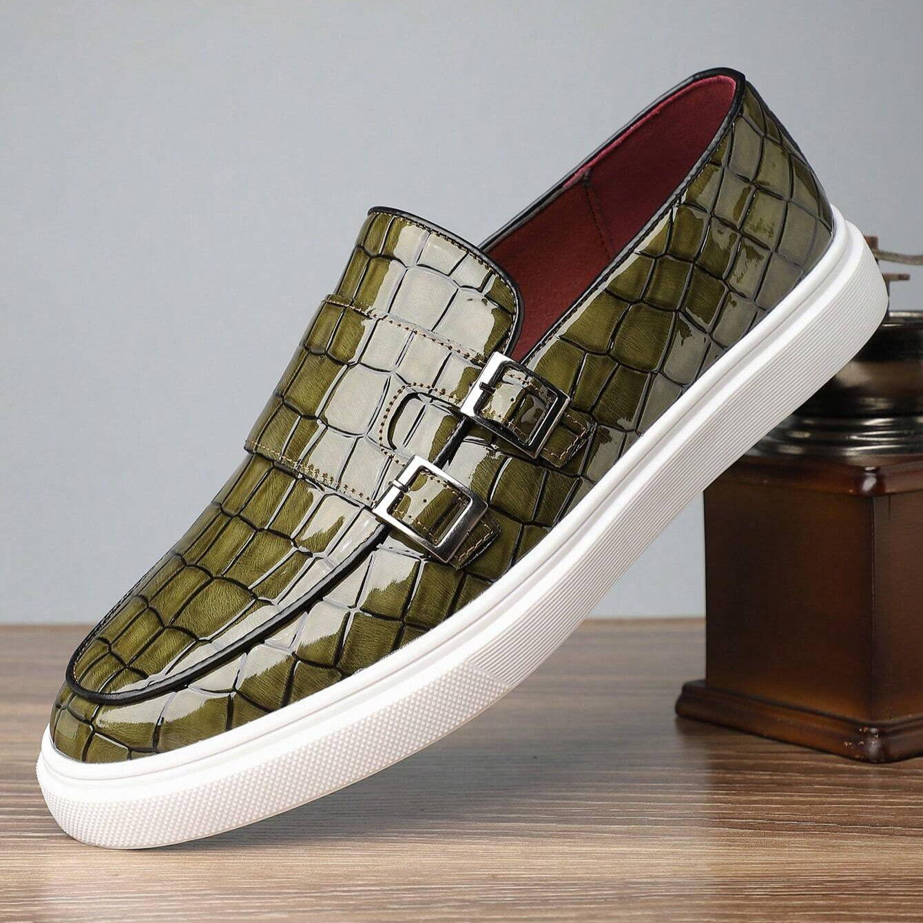 Vellura — Serpent Leather Sneakers