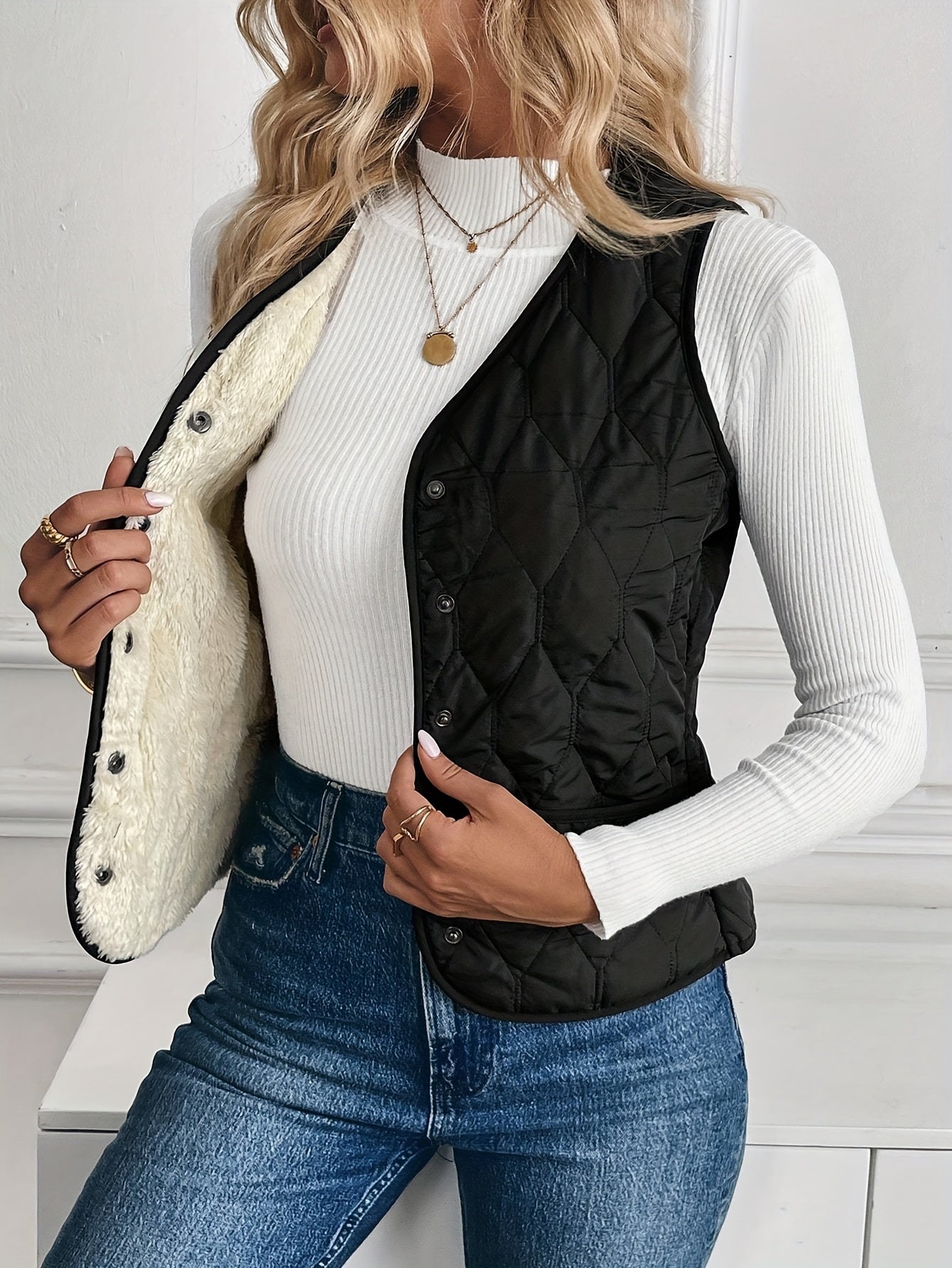 MIRANO — Quilted Elegance Vest