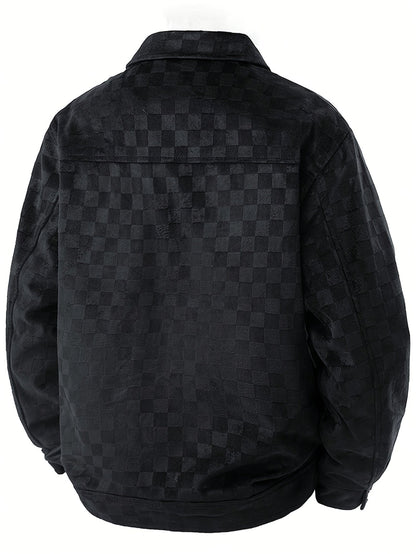 CALDERO — Checkered Suede Jacket